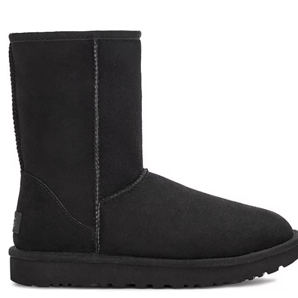 Ugg Classic short black suede boot